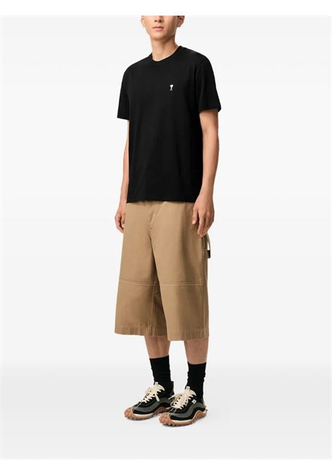 t-shirt adc contrasted uomo nero AMI PARIS | HTS346.724045